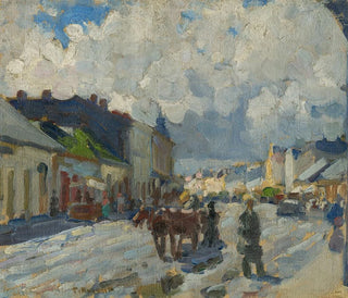 Main Street in Michalovce - Jozef Teodor Mousson — artwork view
