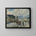 Main Street in Michalovce - Jozef Teodor Mousson — framed artwork on a wall