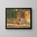 in front of a house - Jozef Teodor Mousson — framed artwork on a wall