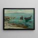 On the beach - Jozef Teodor Mousson — framed artwork on a wall