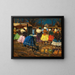 Au marché - Jozef Teodor Mousson — framed artwork on a wall
