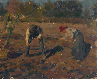 La récolte des pommes de terre - Jozef Teodor Mousson — artwork view