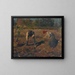 La récolte des pommes de terre - Jozef Teodor Mousson — framed artwork on a wall