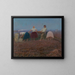 La cueillette des pommes de terre - Jozef Teodor Mousson — framed artwork on a wall