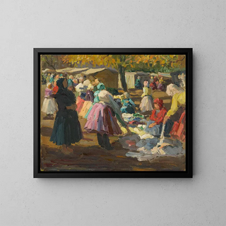 the I - Jozef Teodor Mousson's Prédication de l'iatre Painting — framed artwork on a wall