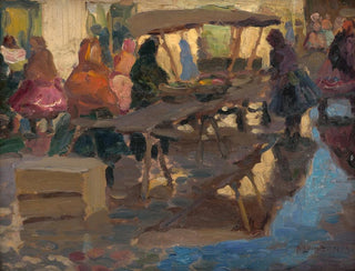 Study of a Market - Jozef Teodor Mousson — artwork view