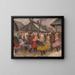 Study of popular festivities - Jozef Teodor Mousson — framed artwork on a wall