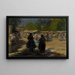 Market in Michalovce II - Jozef Teodor Mousson — framed artwork on a wall
