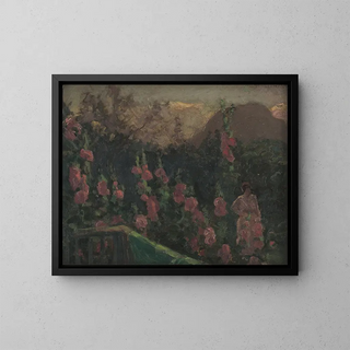 In the Garden - Jozef Teodor Mousson — framed artwork on a wall