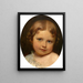Madame Valentine De Give-Le Delier enfant - Jozef Van Lerius — framed artwork on a wall