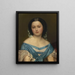 Portrait of Henriette Mayer van den Bergh - Jozef Van Lerius — framed artwork on a wall