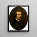 Self-portrait Painting - Jozef Van Lerius — framed artwork on a wall