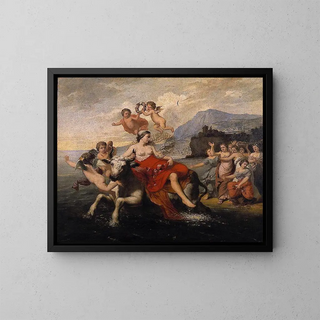 The Rape of Europe - Jozef Van Lerius — framed artwork on a wall