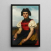 Young Girl of Hotzenwald - Jozef Van Lerius — framed artwork on a wall