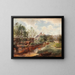 A summer day by the river - József von Molnár — framed artwork on a wall