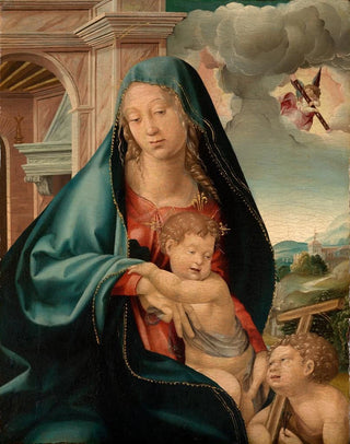 Jrg Breu The Elder - Maria mit dem Kind und dem Johannesknaben.webp