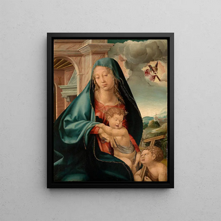 Jrg Breu The Elder - Maria mit dem Kind und dem Johannesknaben.webp
