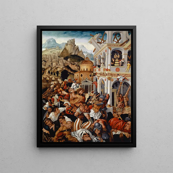 L'Histoire de Samson - Jörg Breu l'Ancien — framed artwork on a wall