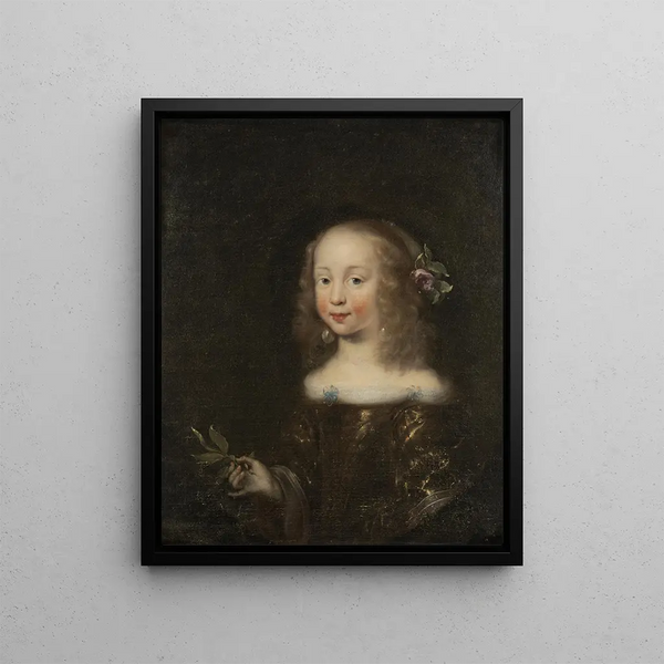 Augusta Maria 1649-1728 Princess of Holstein-Gottorp - Jürgen Ovens — framed artwork on a wall