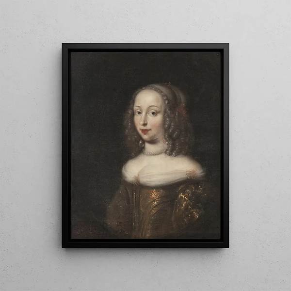 Maria Elisabet 1634-1665 Princess of Holstein-Gottorp - Jürgen Ovens — framed artwork on a wall