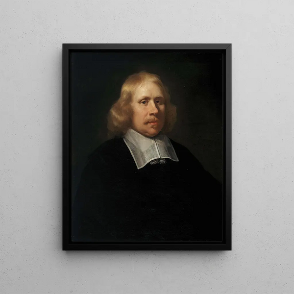 Portrait of a Man - Jürgen Ovens — framed artwork on a wall