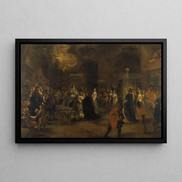The Marriage of Charles X Gustave - Jürgen Ovens — framed artwork on a wall