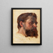A Bearded Man - Jørgen Roed — framed artwork on a wall