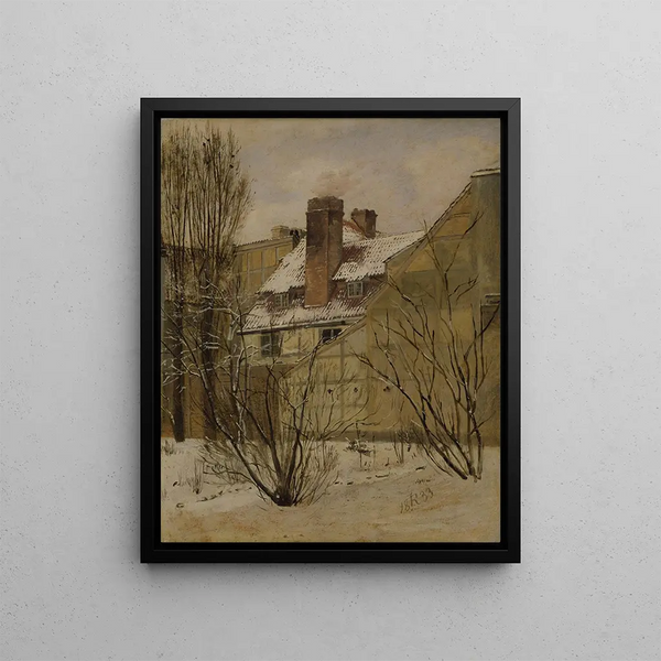 the Collins Garden in Copenhagen - Jørgen Roed — framed artwork on a wall