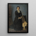 Dame de chambre Caroline Amalie Meldahl née Røder - Jørgen Roed — framed artwork on a wall
