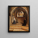 L'Escalier Sacré du Monastère de San Benedetto près de Subiaco - Jørgen Roed — framed artwork on a wall