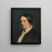 Portrait of Mrs. Gad née Tvermoes - Jørgen Roed — framed artwork on a wall