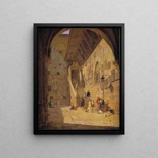 Jrgen Roed - The Courtyard of the Palazzo del Bargello Florence.webp