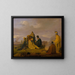 a Battlefield at Morning after the Battle - Jørgen Sonne — framed artwork on a wall