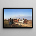 Peasants from Jutland on the way back from the market with their horses - Jørgen Sonne — framed artwork on a wall