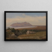 Mont Circé vu du district de Terracina - Jørgen Sonne — framed artwork on a wall