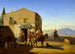 Roman peasant painting in front of the Osteria at Ponte Mammolo - Jørgen Sonne — artwork view