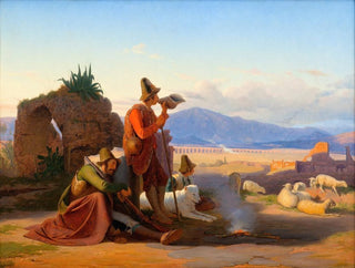 Shepherds in the Roman Countryside - Jørgen Sonne — artwork view