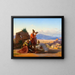 Shepherds in the Roman Countryside - Jørgen Sonne — framed artwork on a wall