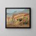 Rue de village dans les montagnes sabines - Jørgen Sonne — framed artwork on a wall