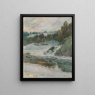 Jrgen Srensen - Winterlandscape with River.webp