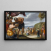 Moïse frappant le rocher - Juan Antonio de Frías y Escalante — framed artwork on a wall