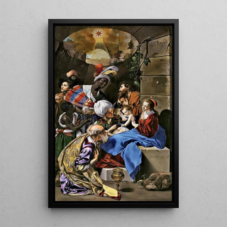L'Adoration des Rois Mages - Juan Bautista Maíno — framed artwork on a wall