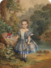 Little girl with a hoop - Juan Buckingham Wandesforde — artwork view