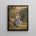 Little girl with a hoop - Juan Buckingham Wandesforde — framed artwork on a wall