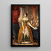 Portrait Painting of Doña Dolores Tosta de Santa Anna - Juan Cordero — framed artwork on a wall