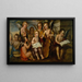 L'Enfant Jésus avec des musiciens angéliques - Juan Correa — framed artwork on a wall