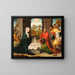 Adoration of the Shepherds - Juan Correa de Vivar — framed artwork on a wall