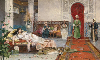 Visit to the Harem - Juan Giménez Martín — artwork view