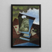 Ace of Clubs and Four of Diamonds - Juan Gris — framed artwork on a wall