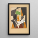 Au soleil du plafond - Juan Gris — framed artwork on a wall